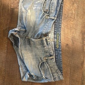 American eagle jean shorts size 14